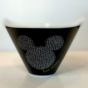 Disney Mickey And Minnie Mouse Black XO Ramen Noodle Bowl